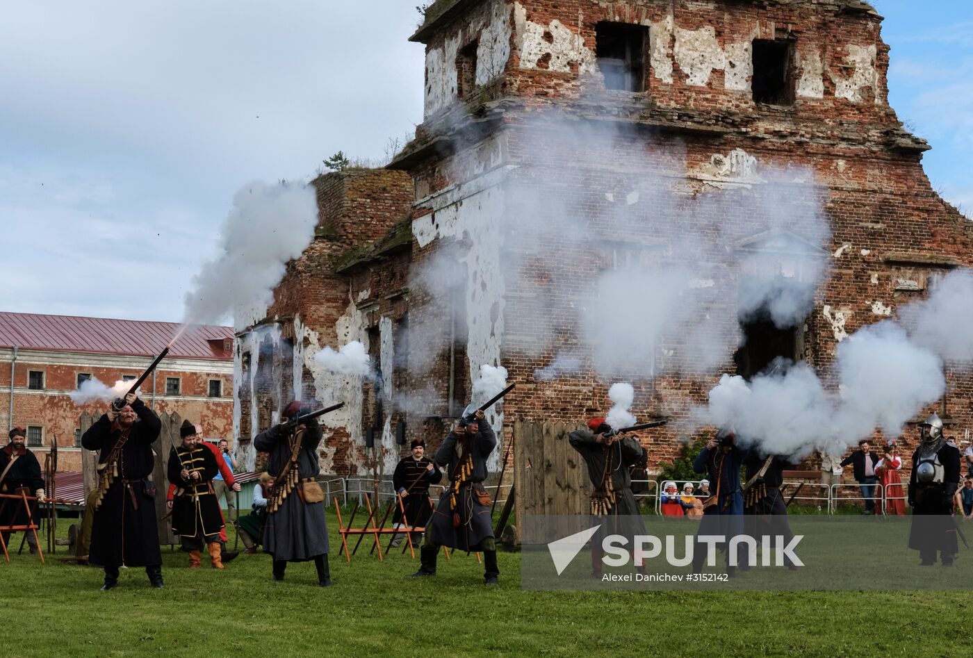 The Guardian in the Source of the Neva historical festival in Leningrad Region