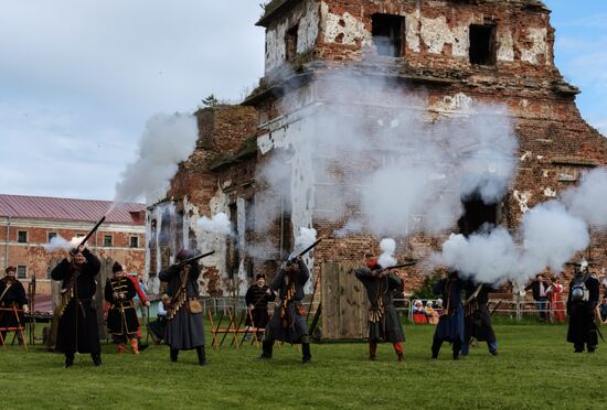 The Guardian in the Source of the Neva historical festival in Leningrad Region