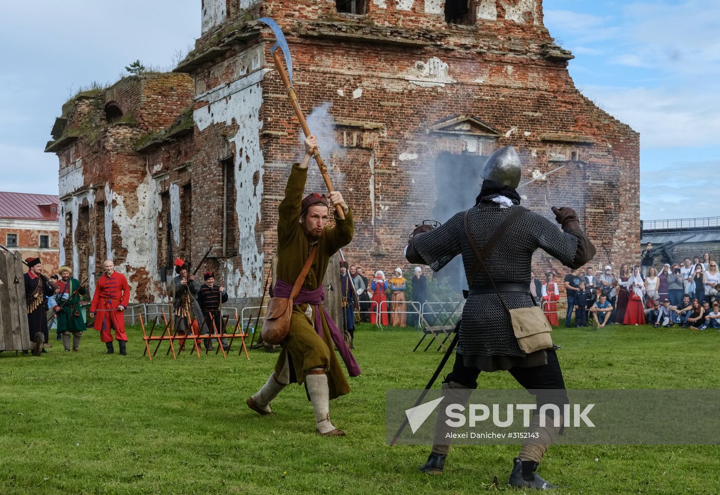 The Guardian in the Source of the Neva historical festival in Leningrad Region