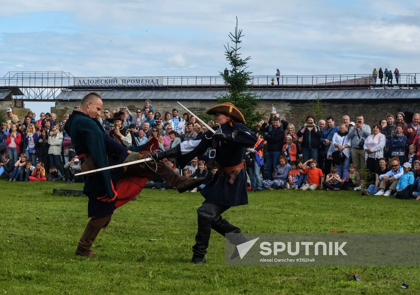 The Guardian in the Source of the Neva historical festival in Leningrad Region