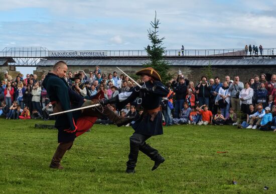 The Guardian in the Source of the Neva historical festival in Leningrad Region