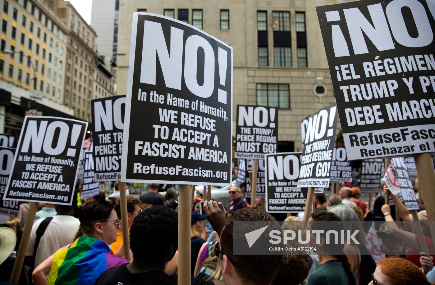 Protest against Donald Trump in the United States of America