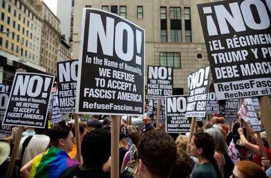 Protest against Donald Trump in the United States of America