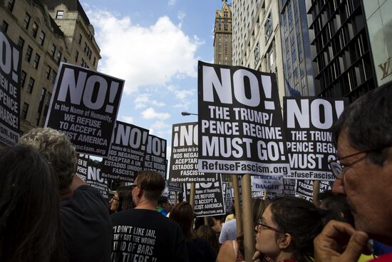 Protest against Donald Trump in the United States of America