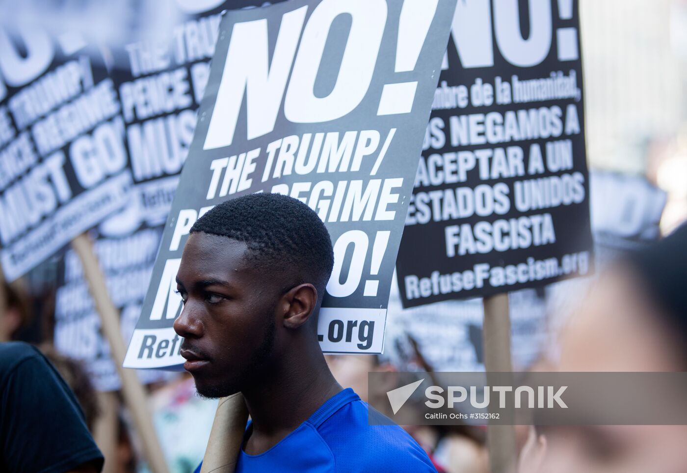 Protest against Donald Trump in the United States of America