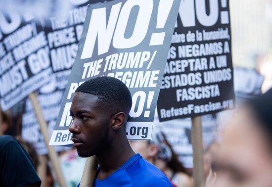 Protest against Donald Trump in the United States of America