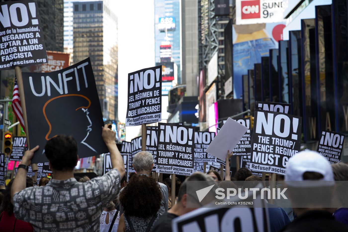 Protest against Donald Trump in the United States of America