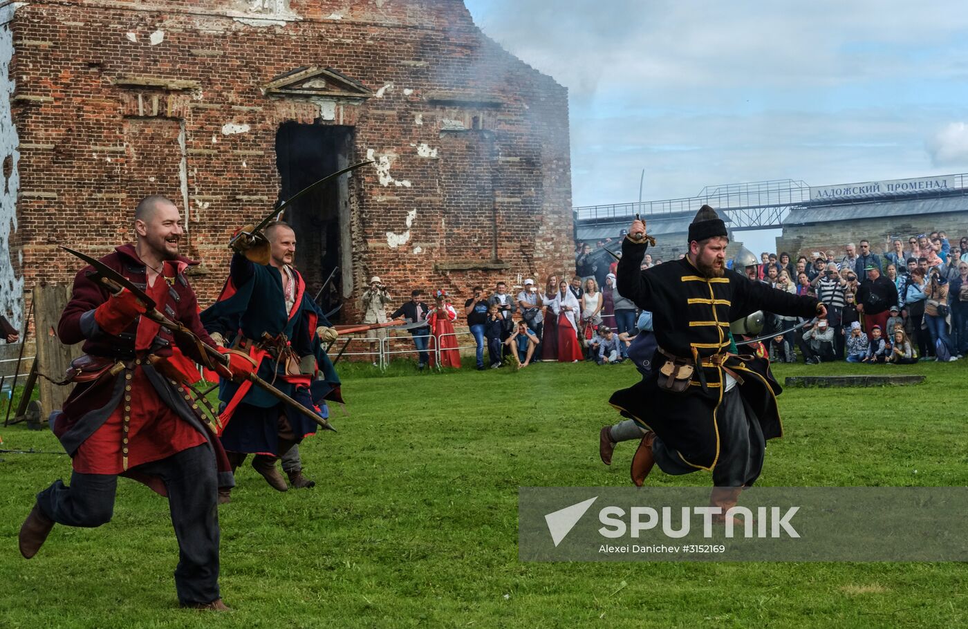 The Guardian in the Source of the Neva historical festival in Leningrad Region