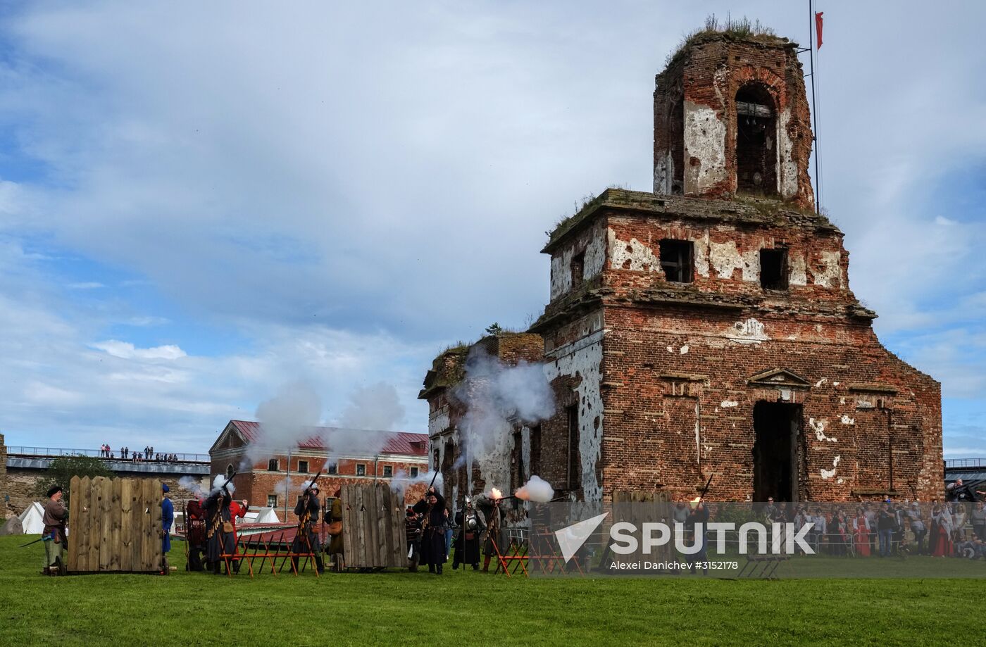 The Guardian in the Source of the Neva historical festival in Leningrad Region