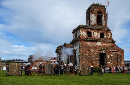 The Guardian in the Source of the Neva historical festival in Leningrad Region