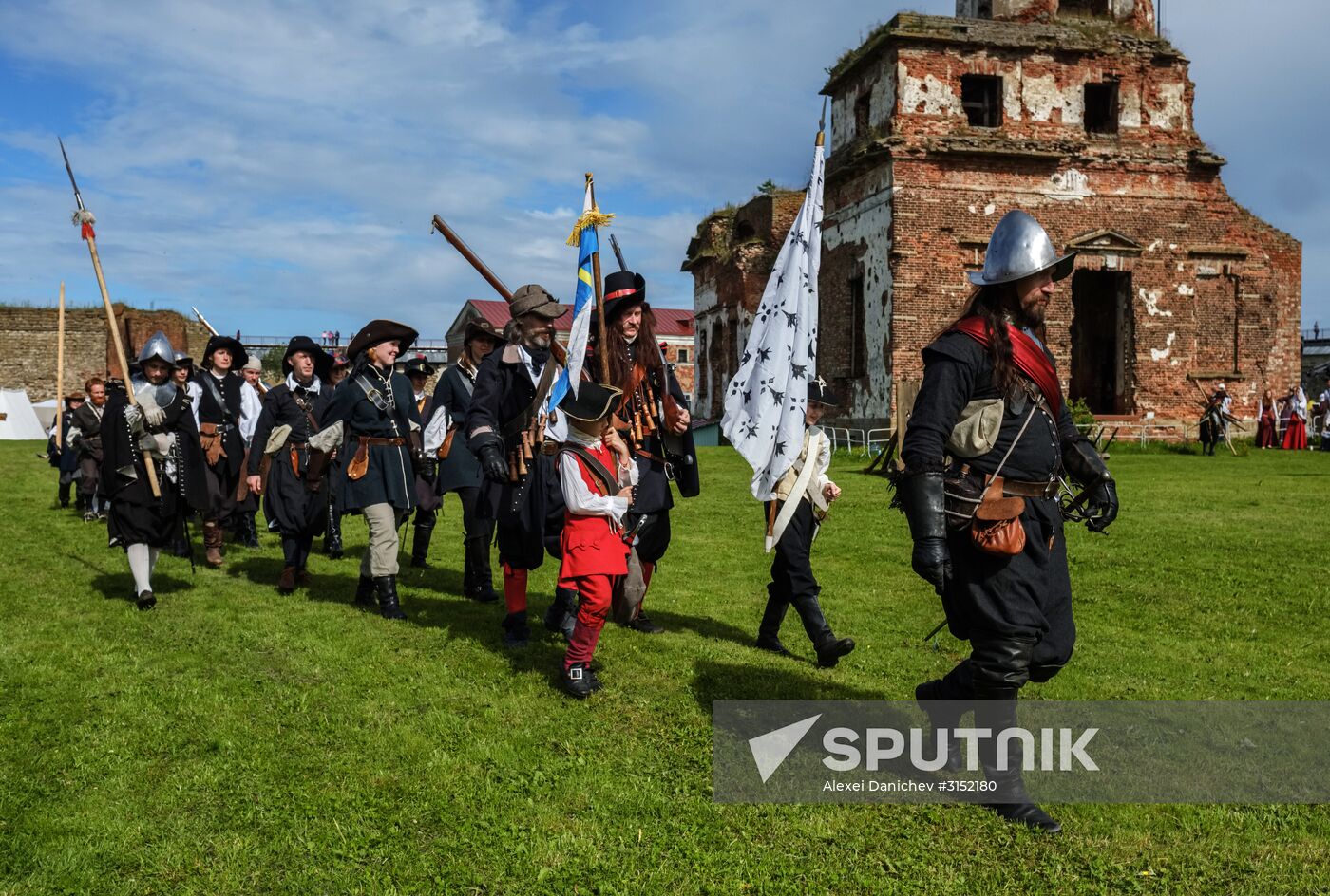 The Guardian in the Source of the Neva historical festival in Leningrad Region