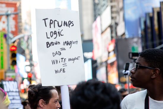 Protest against Donald Trump in the United States of America