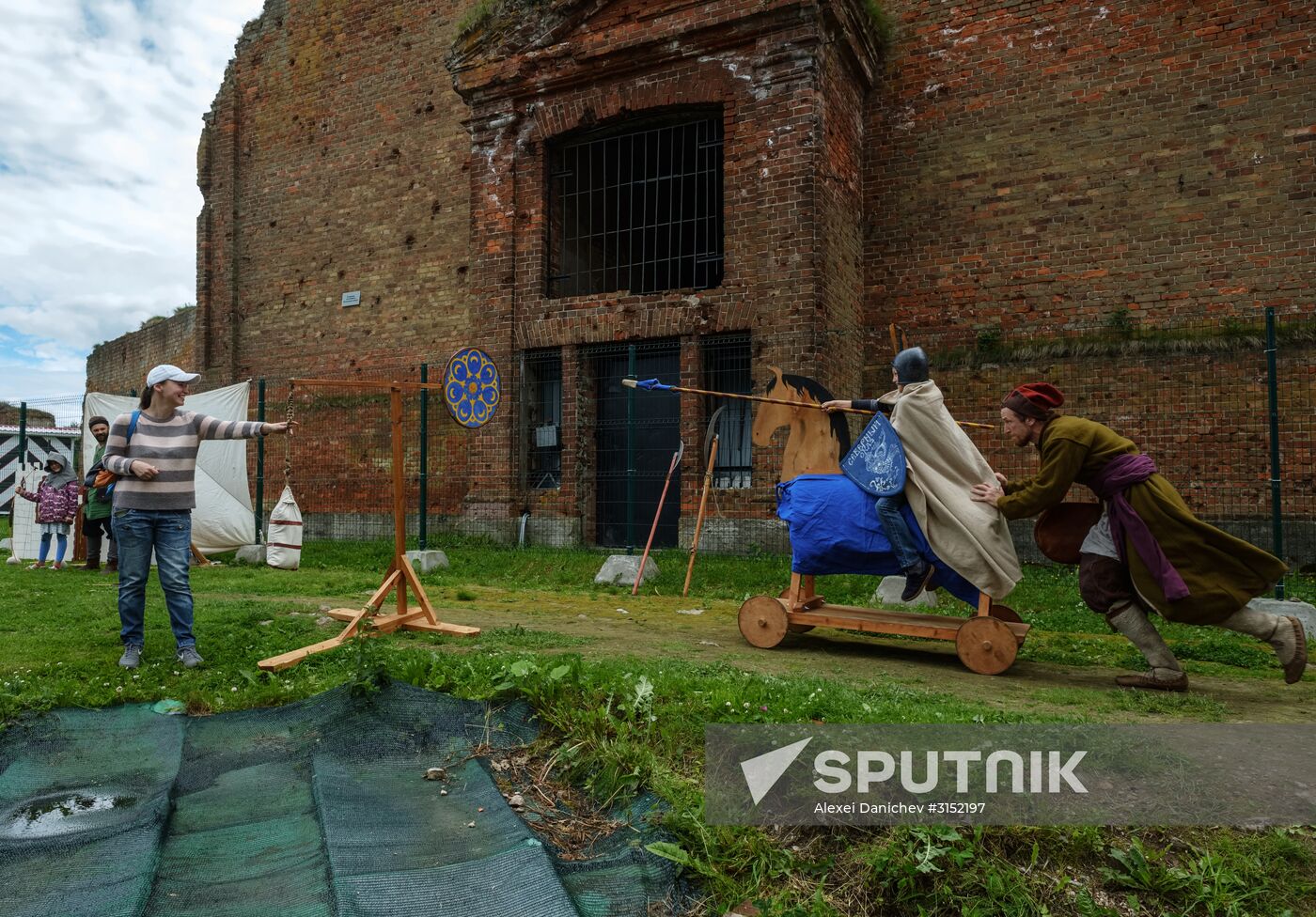 The Guardian in the Source of the Neva historical festival in Leningrad Region