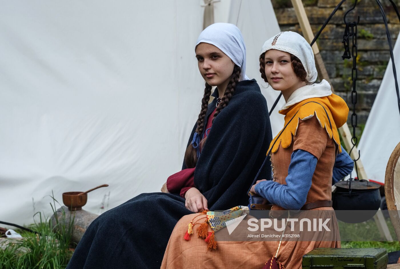 The Guardian in the Source of the Neva historical festival in Leningrad Region