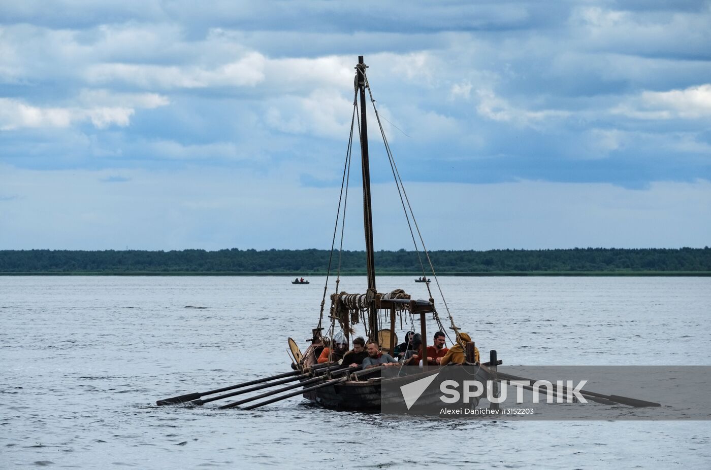 The Guardian in the Source of the Neva historical festival in Leningrad Region