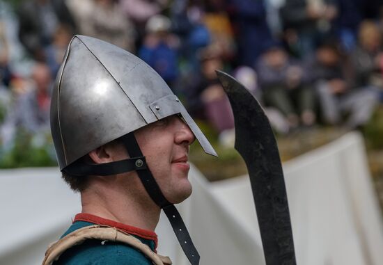 The Guardian in the Source of the Neva historical festival in Leningrad Region