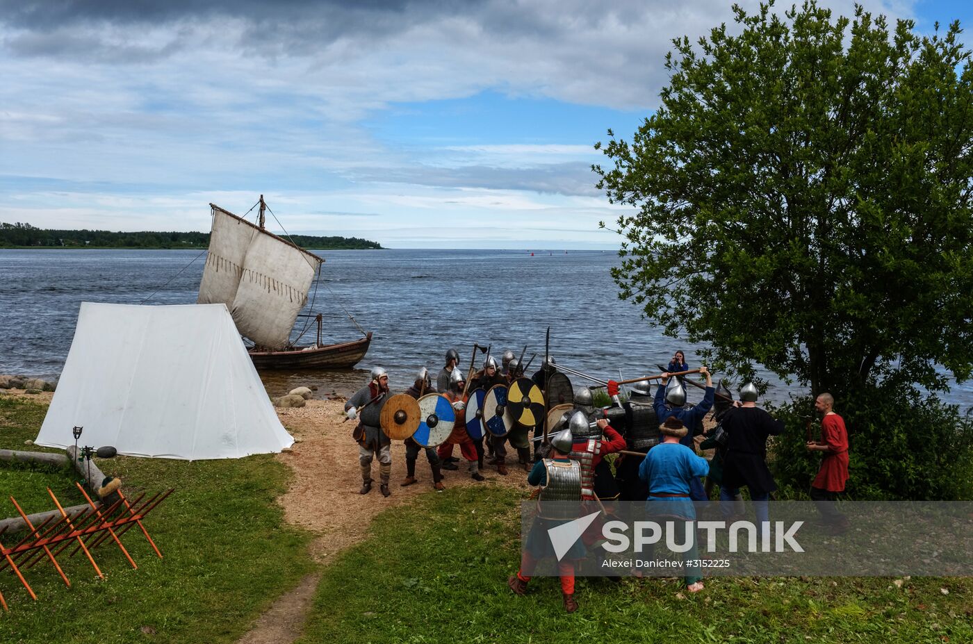 The Guardian in the Source of the Neva historical festival in Leningrad Region