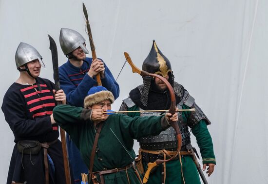 The Guardian in the Source of the Neva historical festival in Leningrad Region