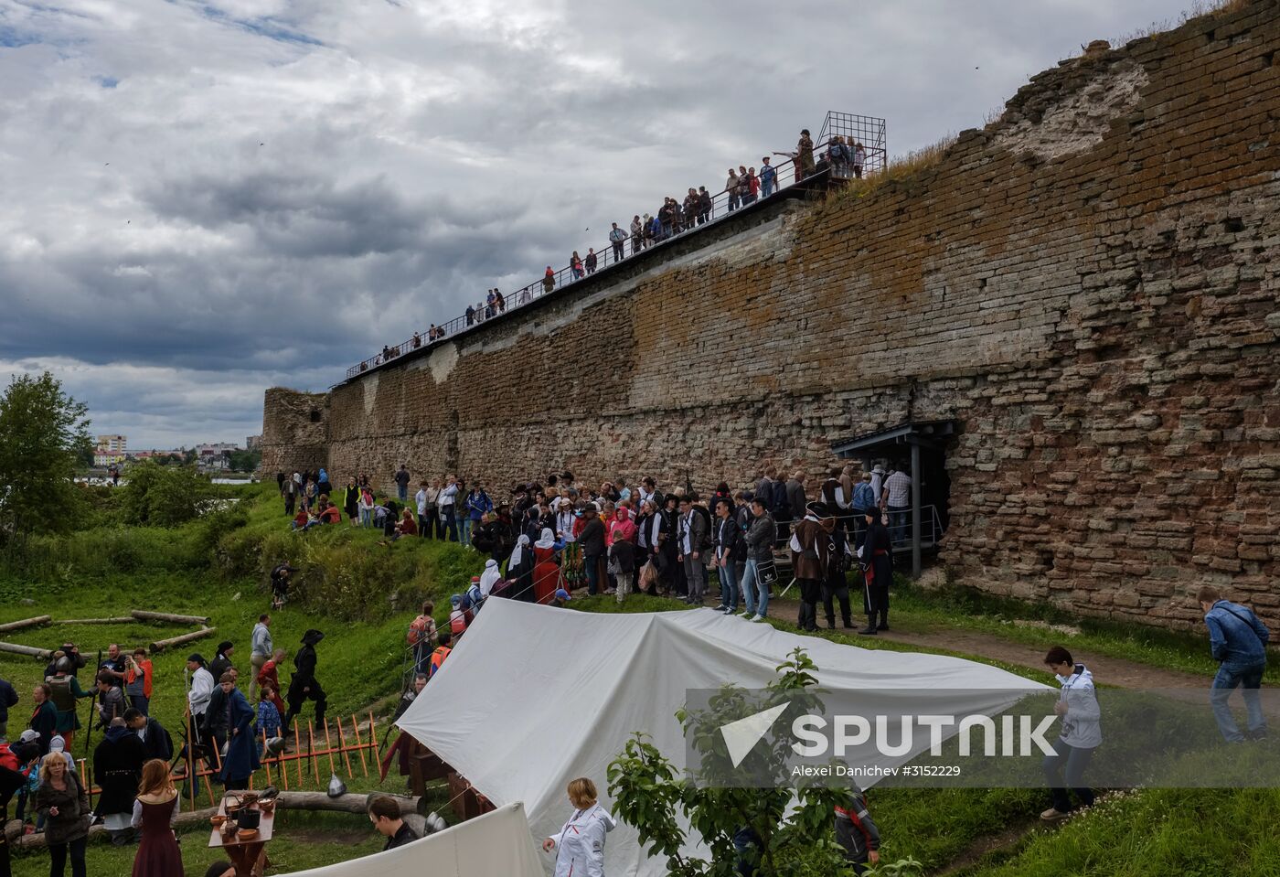 The Guardian in the Source of the Neva historical festival in Leningrad Region