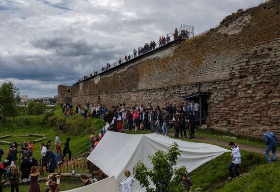 The Guardian in the Source of the Neva historical festival in Leningrad Region