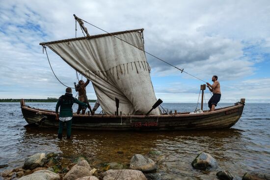 The Guardian in the Source of the Neva historical festival in Leningrad Region