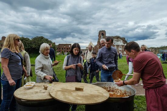 The Guardian in the Source of the Neva historical festival in Leningrad Region