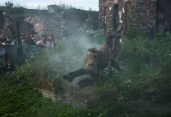 The Guardian in the Source of the Neva historical festival in Leningrad Region