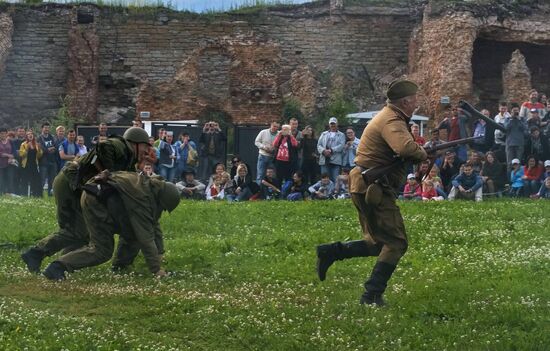 The Guardian in the Source of the Neva historical festival in Leningrad Region