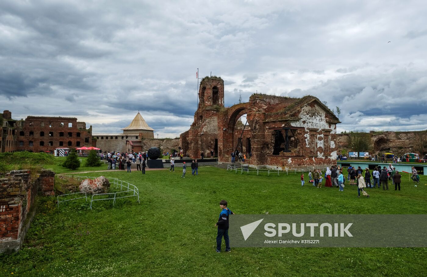 The Guardian in the Source of the Neva historical festival in Leningrad Region