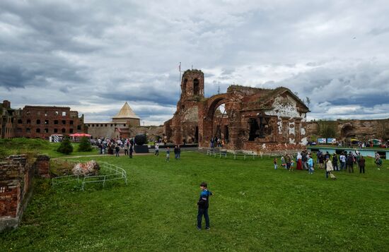 The Guardian in the Source of the Neva historical festival in Leningrad Region