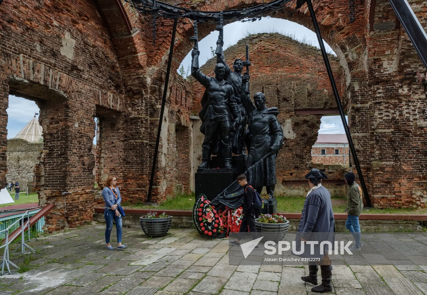 The Guardian in the Source of the Neva historical festival in Leningrad Region