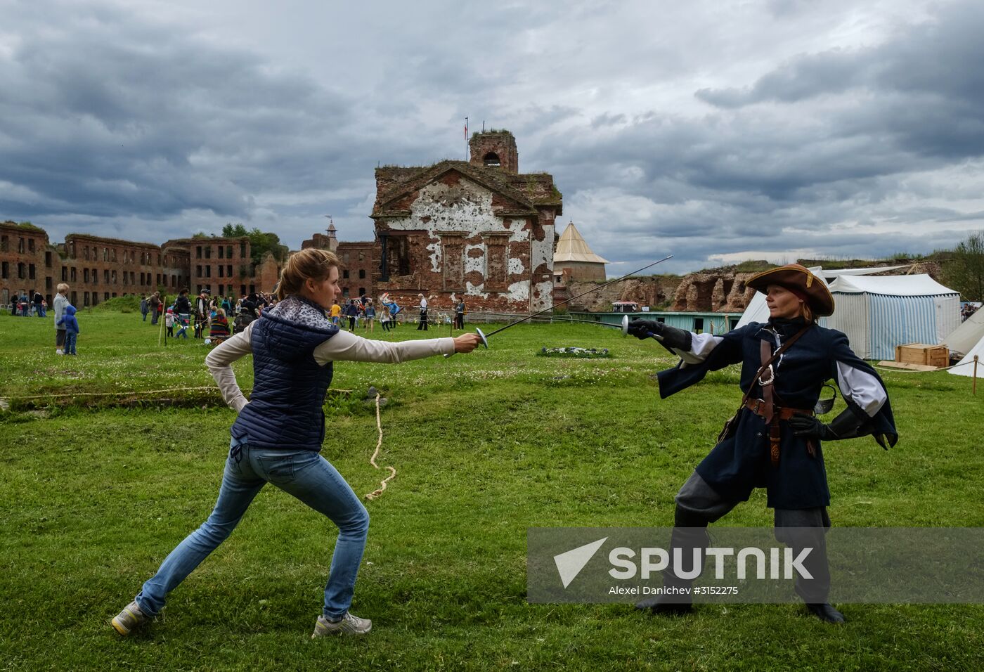 The Guardian in the Source of the Neva historical festival in Leningrad Region