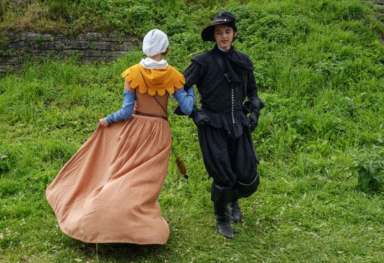 The Guardian in the Source of the Neva historical festival in Leningrad Region