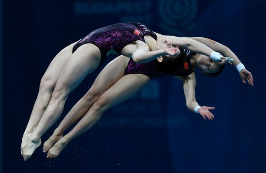 2017 FINA World Championships. Diving. Women's synchronized 10m platform. Final