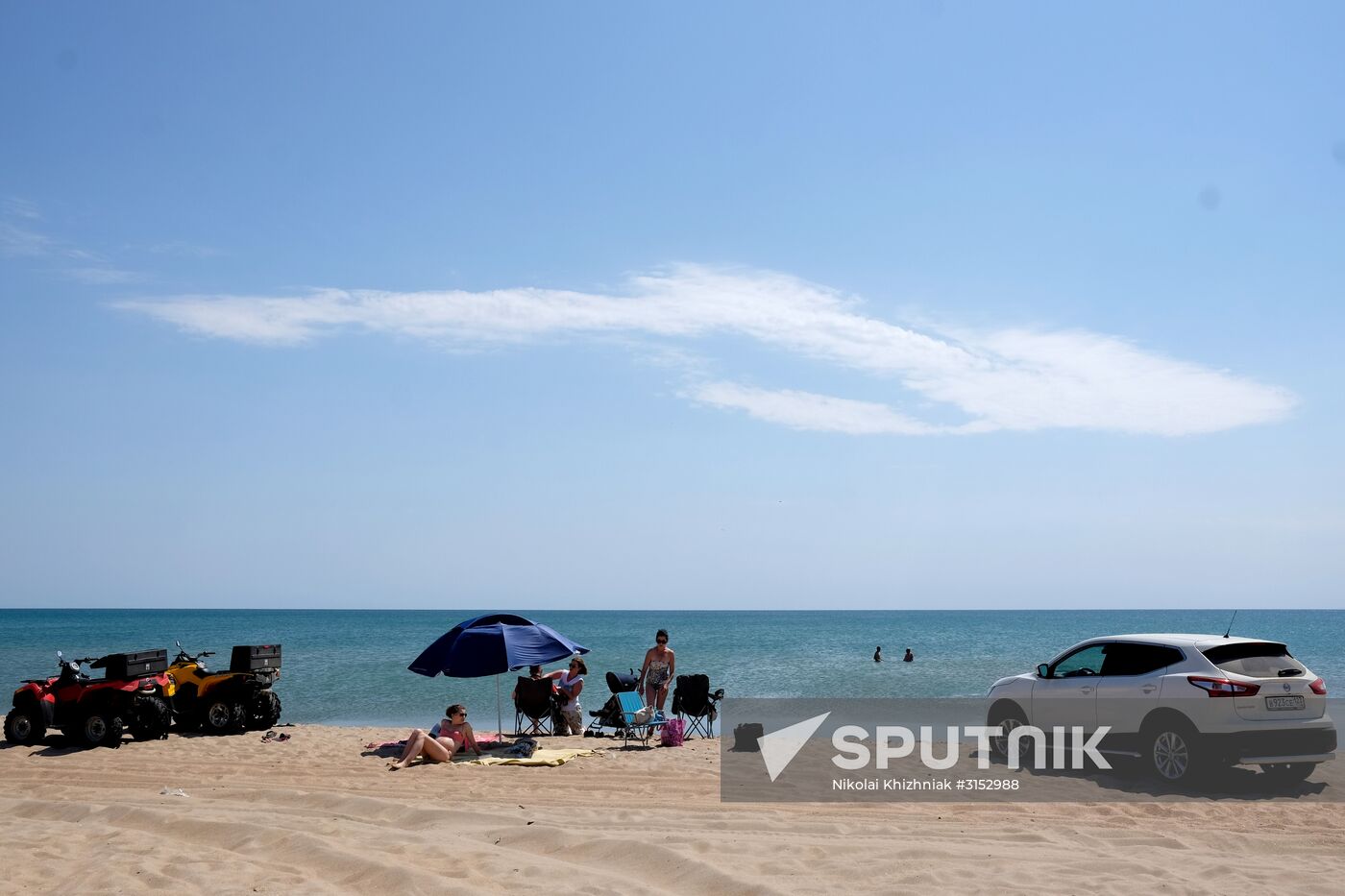 Holidays on Bugazskaya Spit in Veselovka village