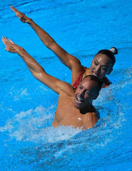2017 FINA World Championships. Synchronized swimming. Mixed duet technical routine. Finals