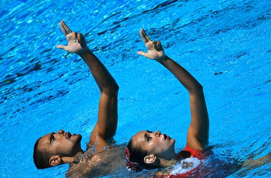 2017 FINA World Championships. Synchronized swimming. Mixed duet technical routine. Finals
