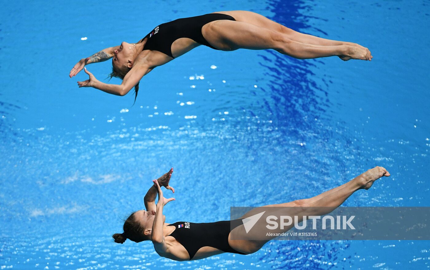 2017 FINA World Championships. Synchronized 3m-Springboard Diving. Women. Finals.