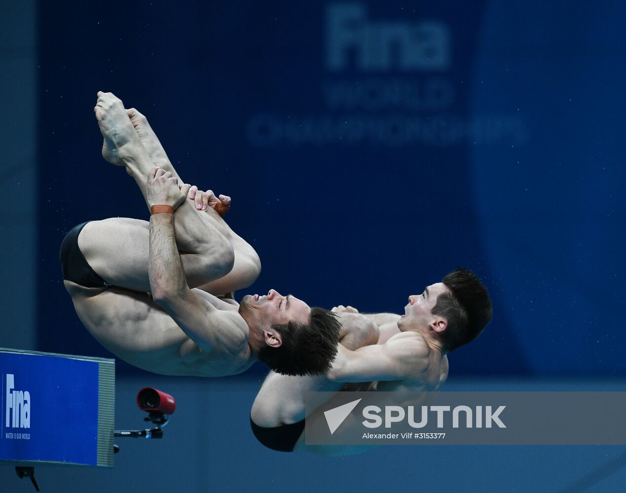 The 17th FINA World Aquatics Championships. Men's 10m platform synchro finals