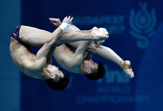 The 17th FINA World Aquatics Championships. Men's 10m platform synchro finals