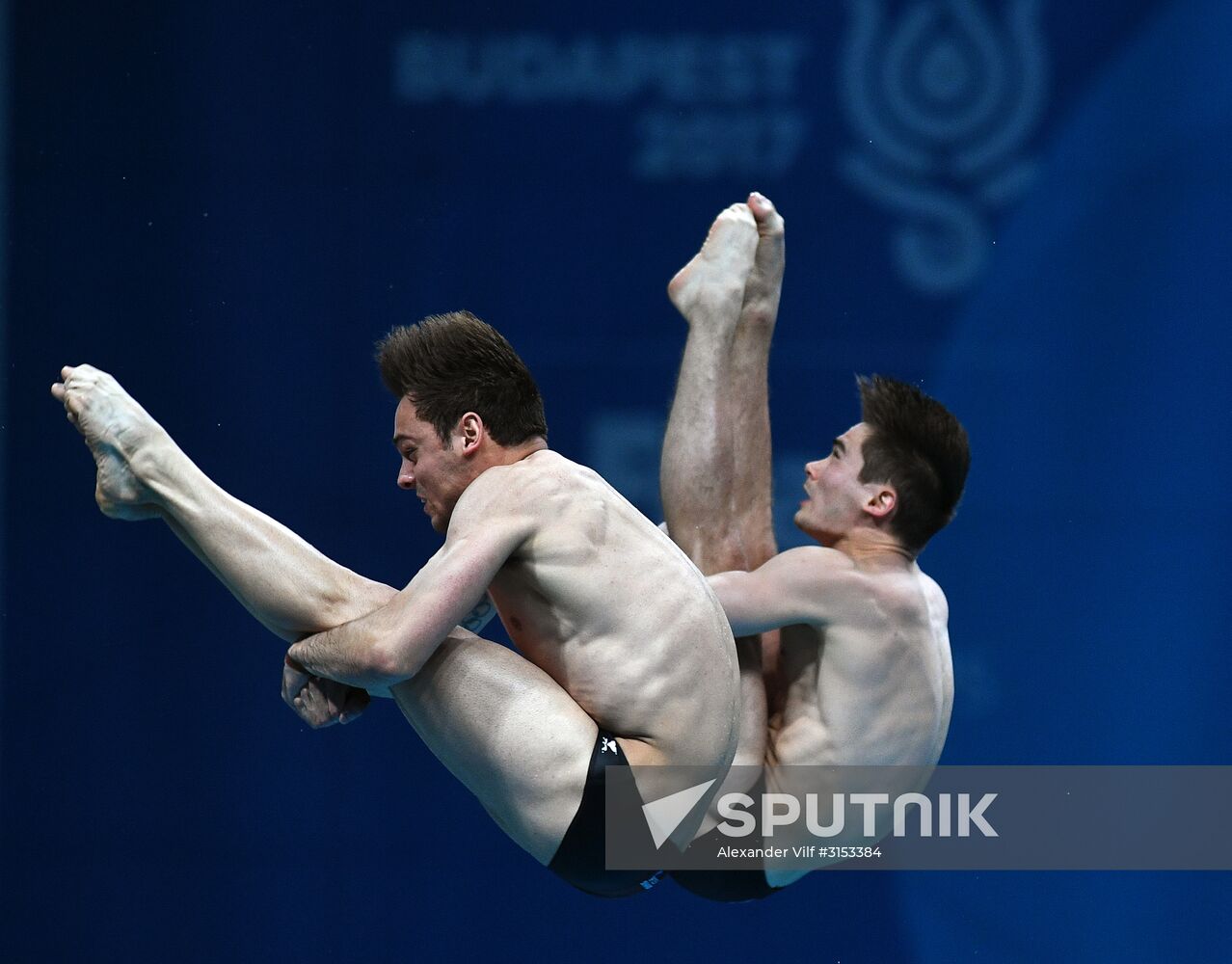 The 17th World Aquatics Championships. Men's 10m platform synchro finals