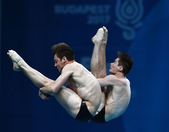 The 17th World Aquatics Championships. Men's 10m platform synchro finals