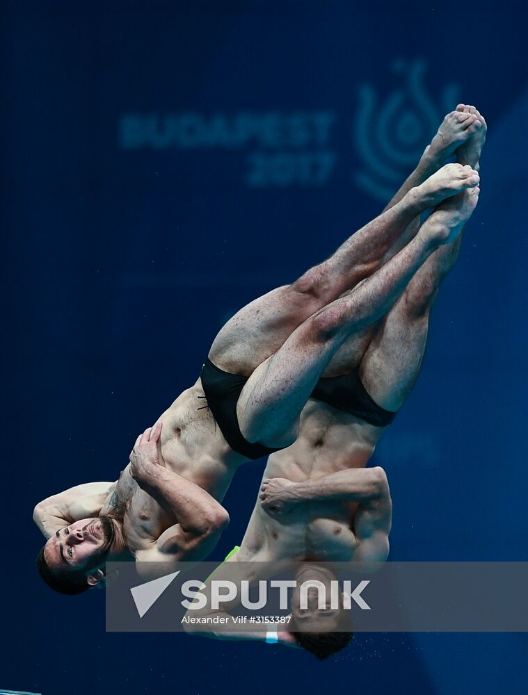 The 17th World Aquatics Championships. Men's 10m platform synchro finals