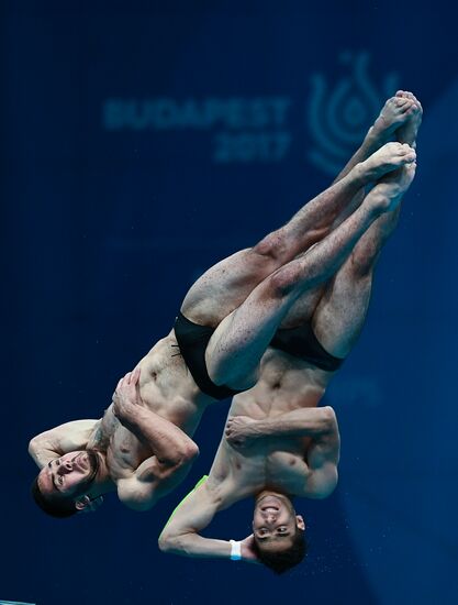 The 17th World Aquatics Championships. Men's 10m platform synchro finals