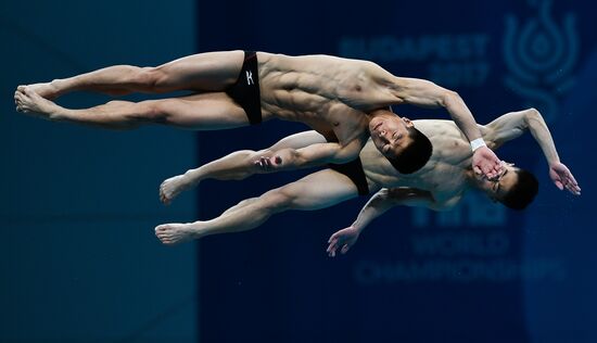 The 17th World Aquatics Championships. Men's 10m platform synchro finals