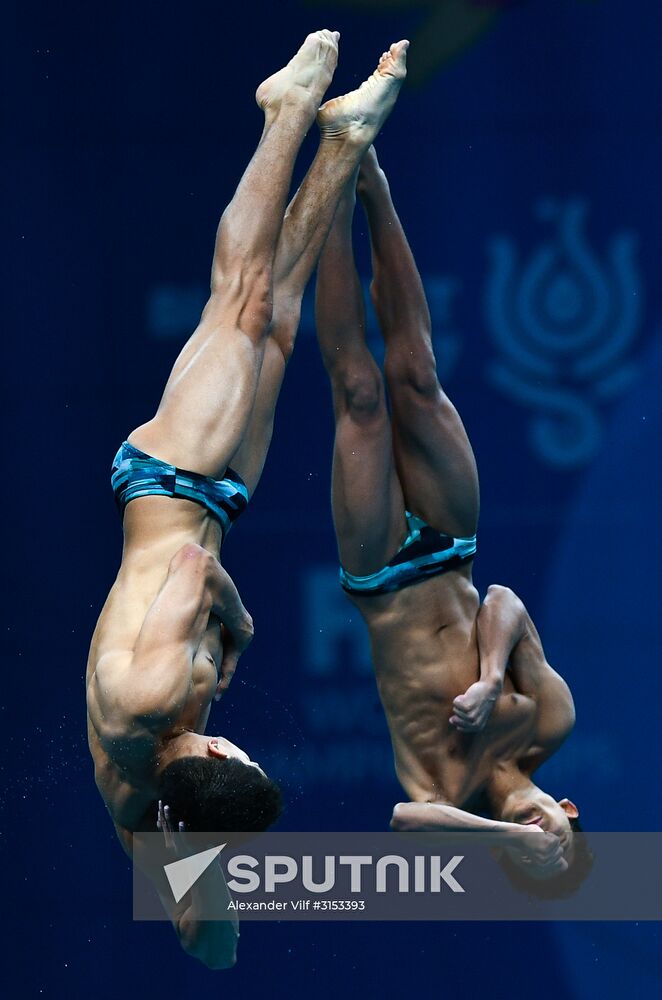 The 17th World Aquatics Championships. Men's 10m platform synchro finals