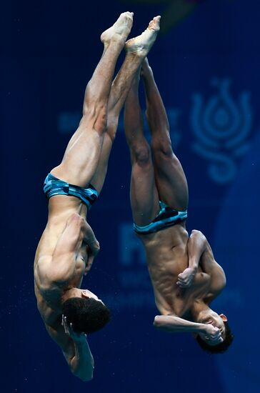 The 17th World Aquatics Championships. Men's 10m platform synchro finals