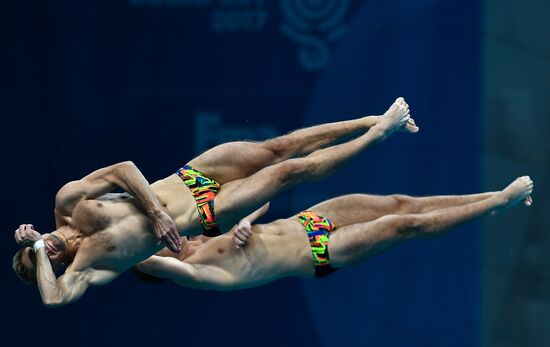 The 17th World Aquatics Championships. Men's 10m platform synchro finals