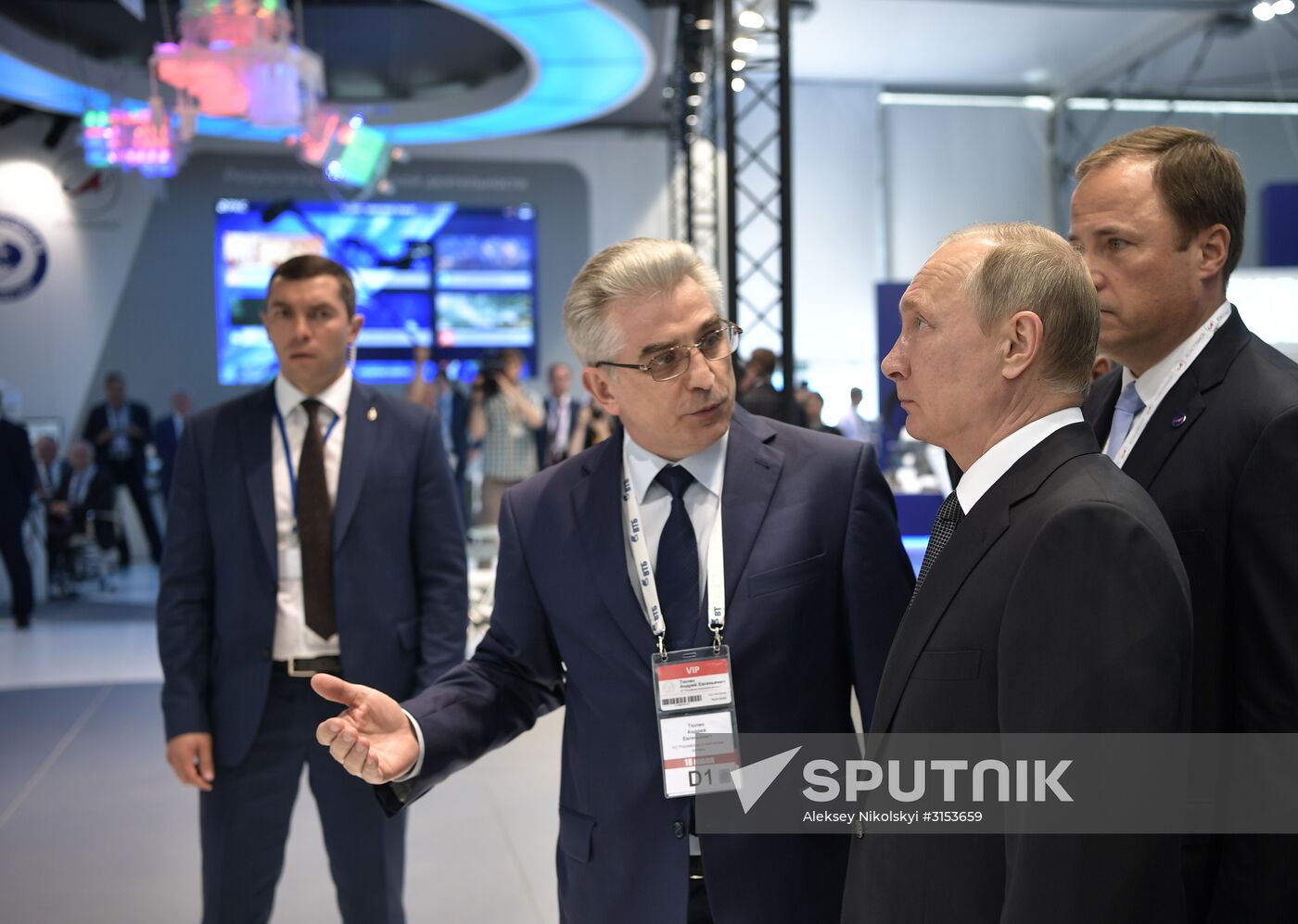 Russian President Vladimir Putin attends MAKS-2017 internatonal airshow in Zhukovsky