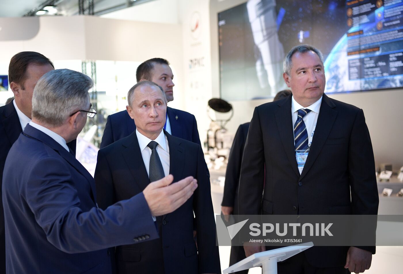 Russian President Vladimir Putin attends MAKS-2017 internatonal airshow in Zhukovsky